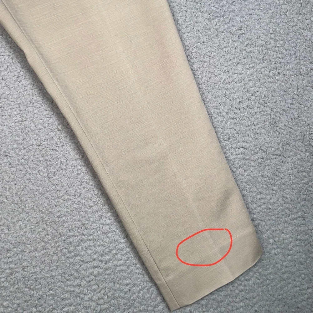 Kate Spade Davis Capri Pants Womens 6 Tan Khaki Stretch Ankle Trouser Casual